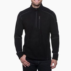 Kuhl Interceptr 1/4 Zip Pullover Sweater Fleece L. Dark Brown